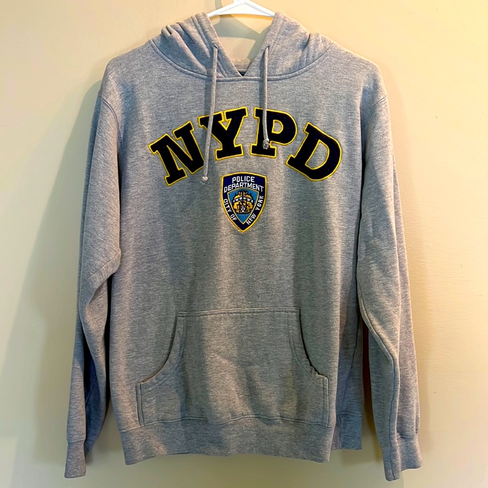 NYPD Gray Hoodie, OFFICIALLY LICENSED NYPD